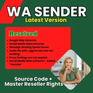WA Sender Latest Version - Full Reseller Rights + Source Code