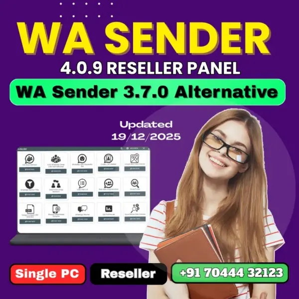 WA Sender v4.0.9 Reseller Panel