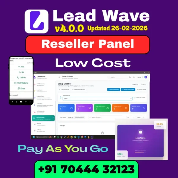 Lead Wave Reseller Panel