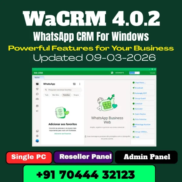 WaCRM 4.0.2 WhatsApp CRM